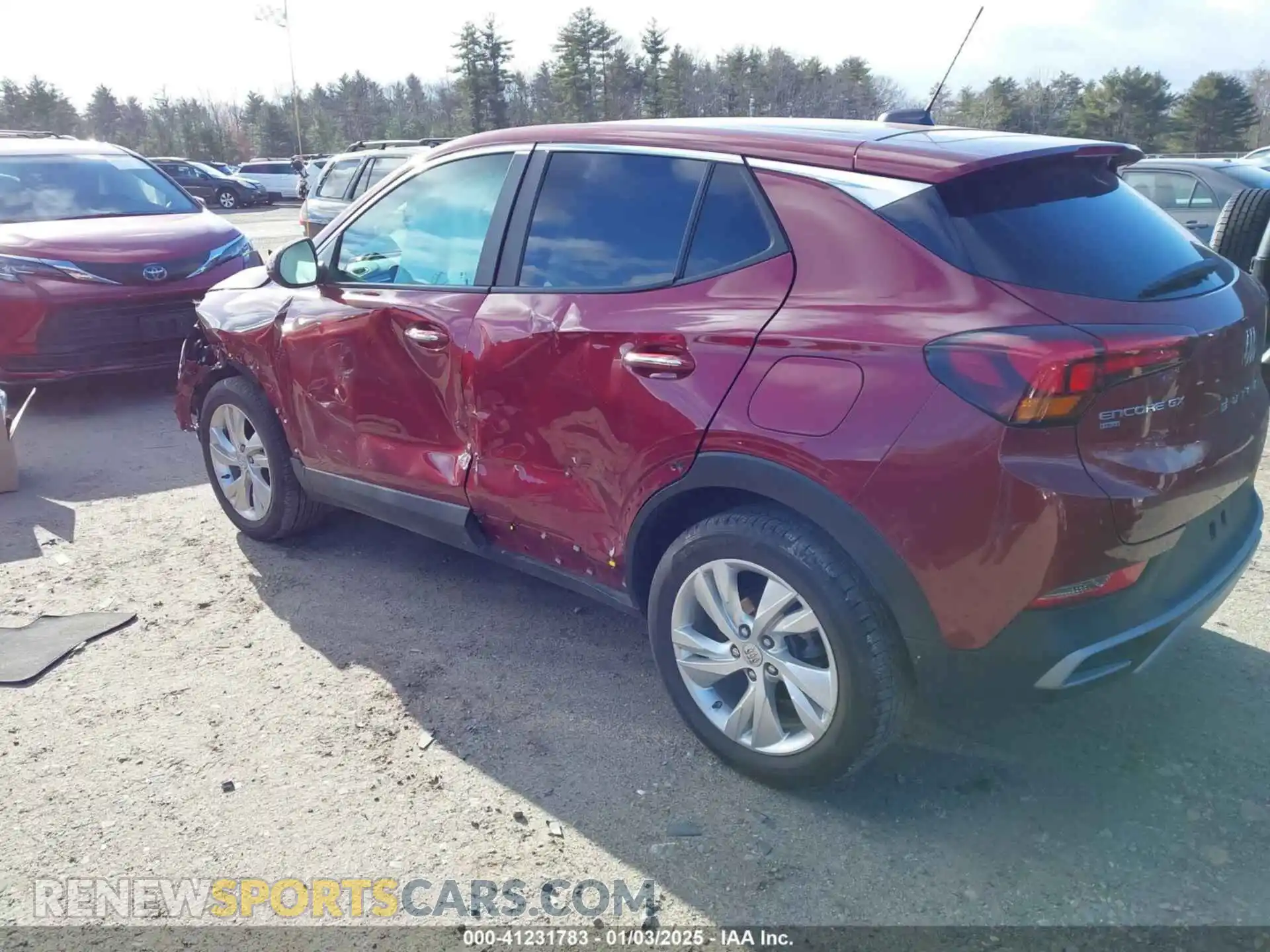 3 Фотография поврежденного автомобиля KL4AMCSL8RB155568 BUICK ENCORE GX 2024