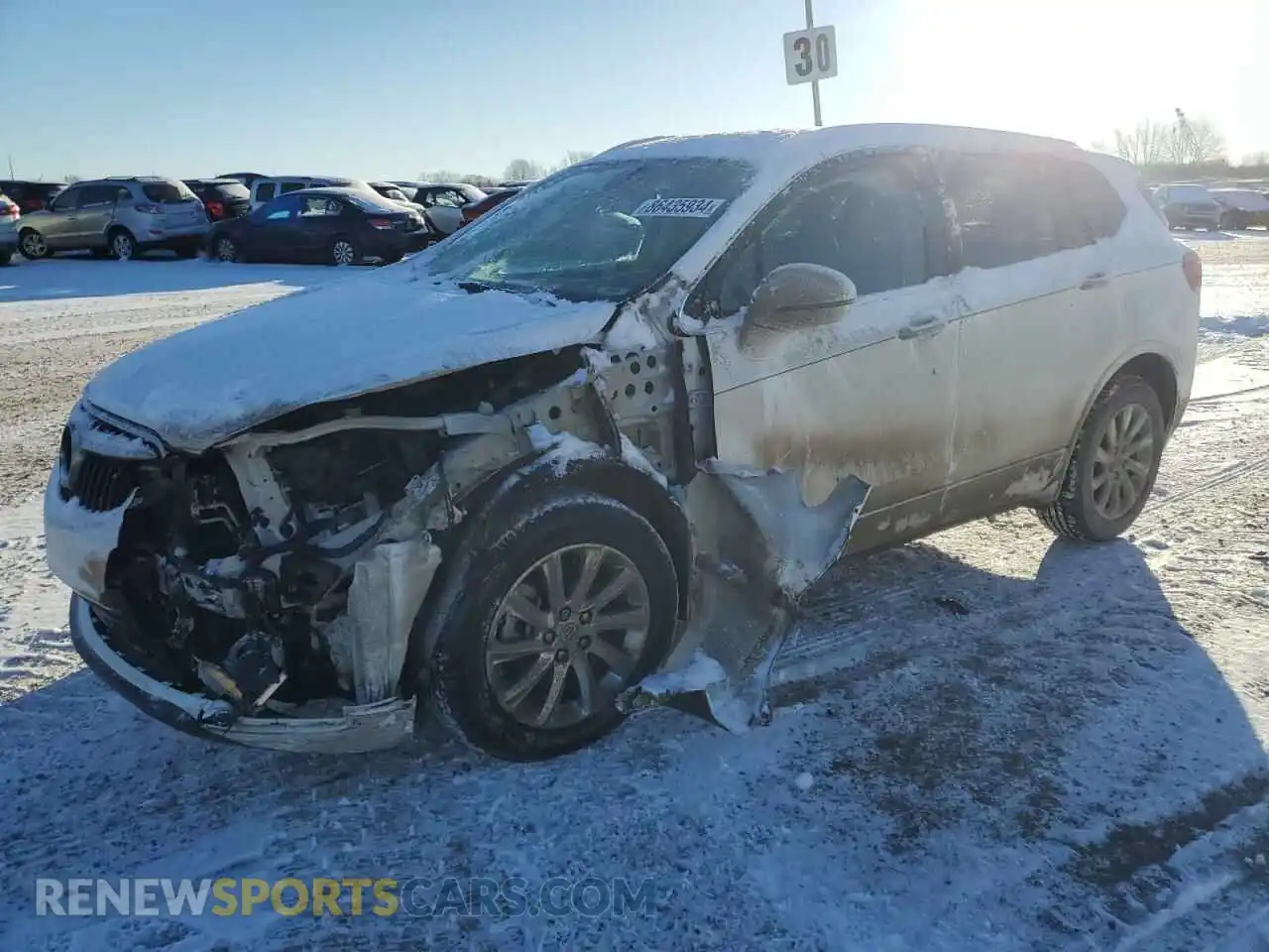 1 Photograph of a damaged car LRBFX2SA4KD144992 BUICK ENVISION 2019