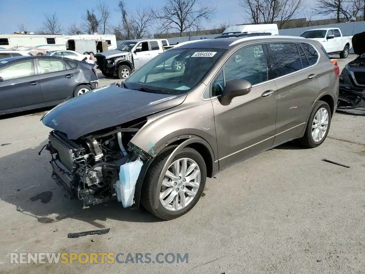 1 Photograph of a damaged car LRBFX3SX0KD010975 BUICK ENVISION 2019