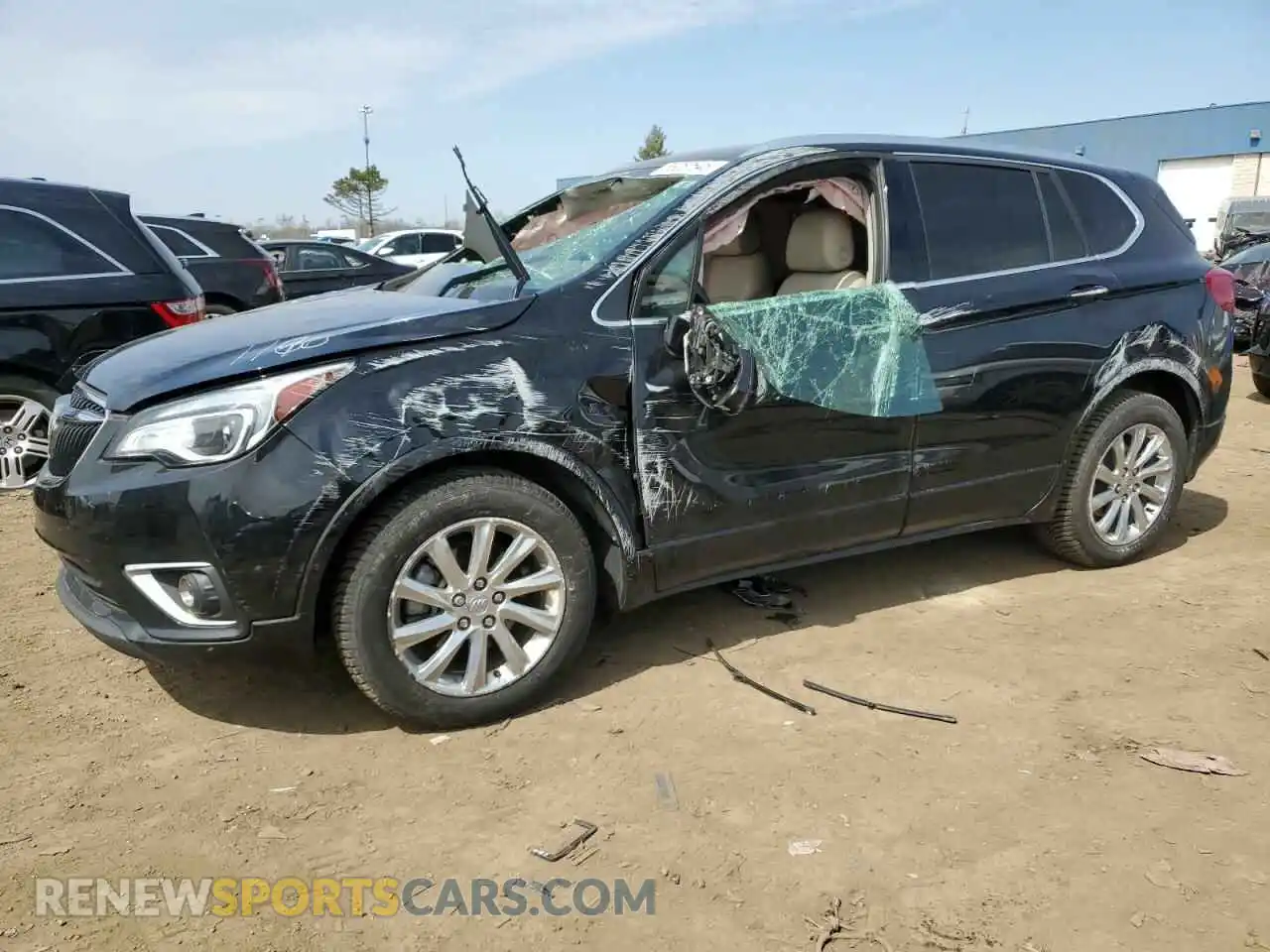 1 Photograph of a damaged car LRBFXCSA0KD121196 BUICK ENVISION 2019