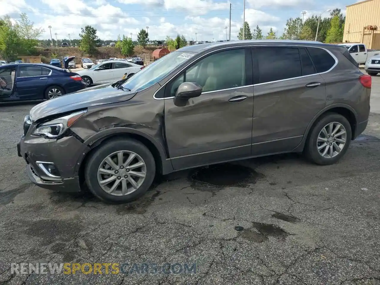 1 Photograph of a damaged car LRBFXCSA6KD120585 BUICK ENVISION 2019
