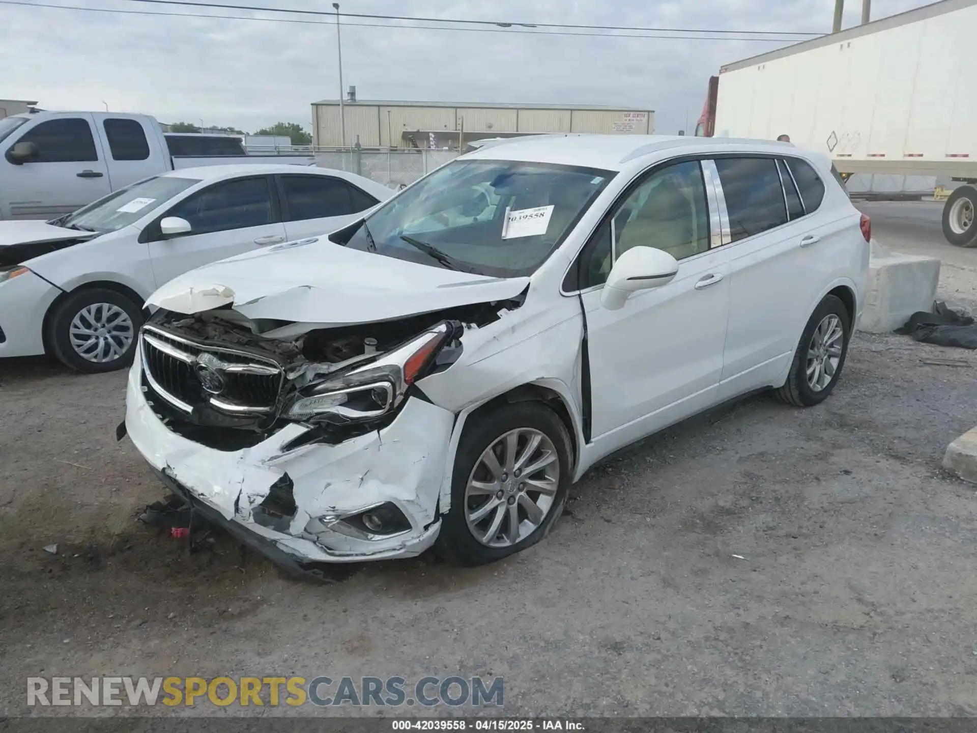 2 Photograph of a damaged car LRBFXCSA7KD015442 BUICK ENVISION 2019