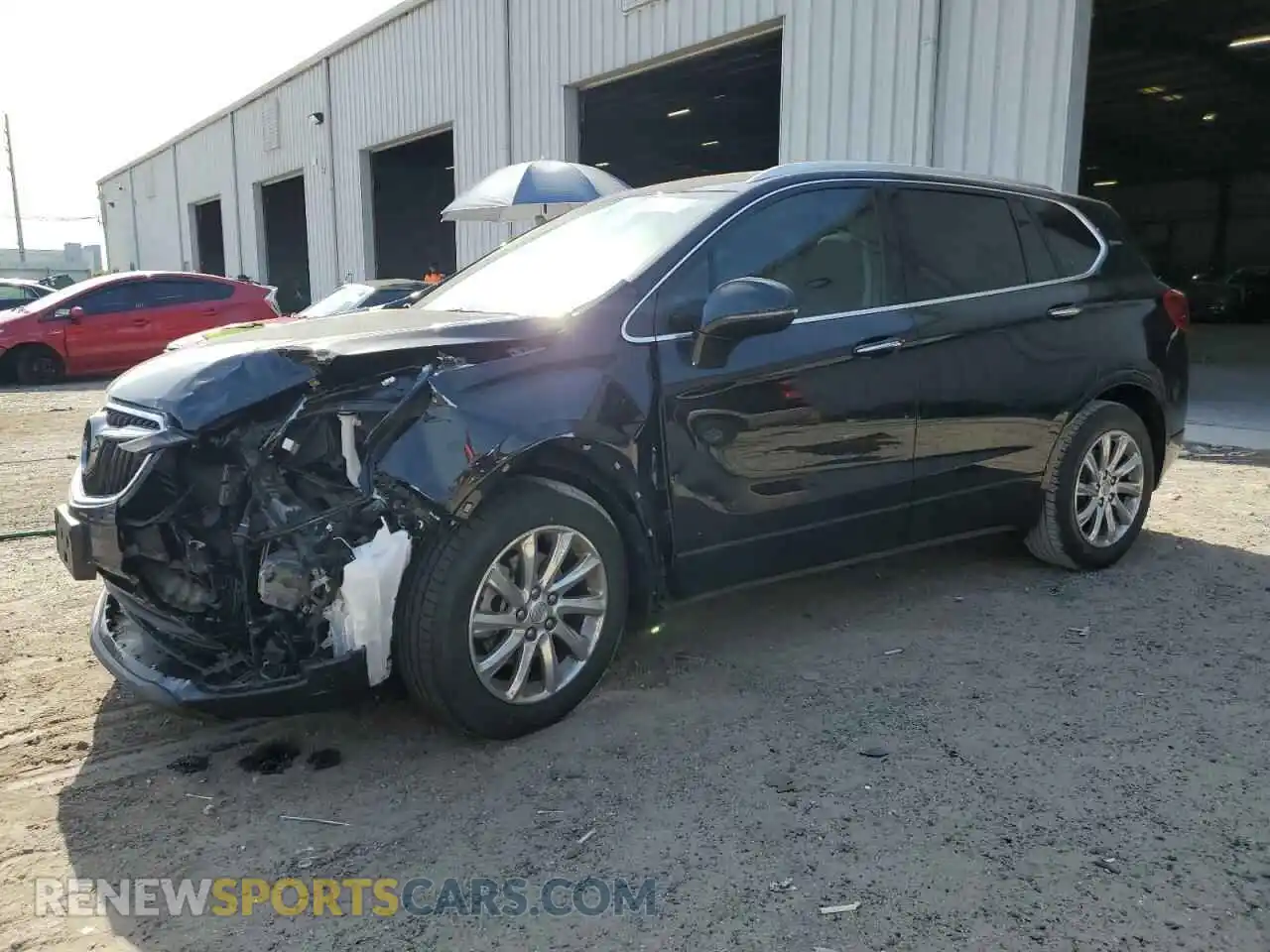 1 Photograph of a damaged car LRBFXCSAXKD041601 BUICK ENVISION 2019
