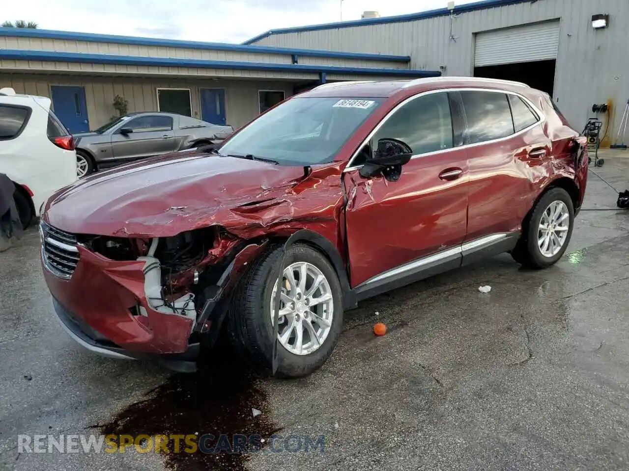 1 Фотография поврежденного автомобиля LRBAZLR41MD176442 BUICK ENVISION 2021