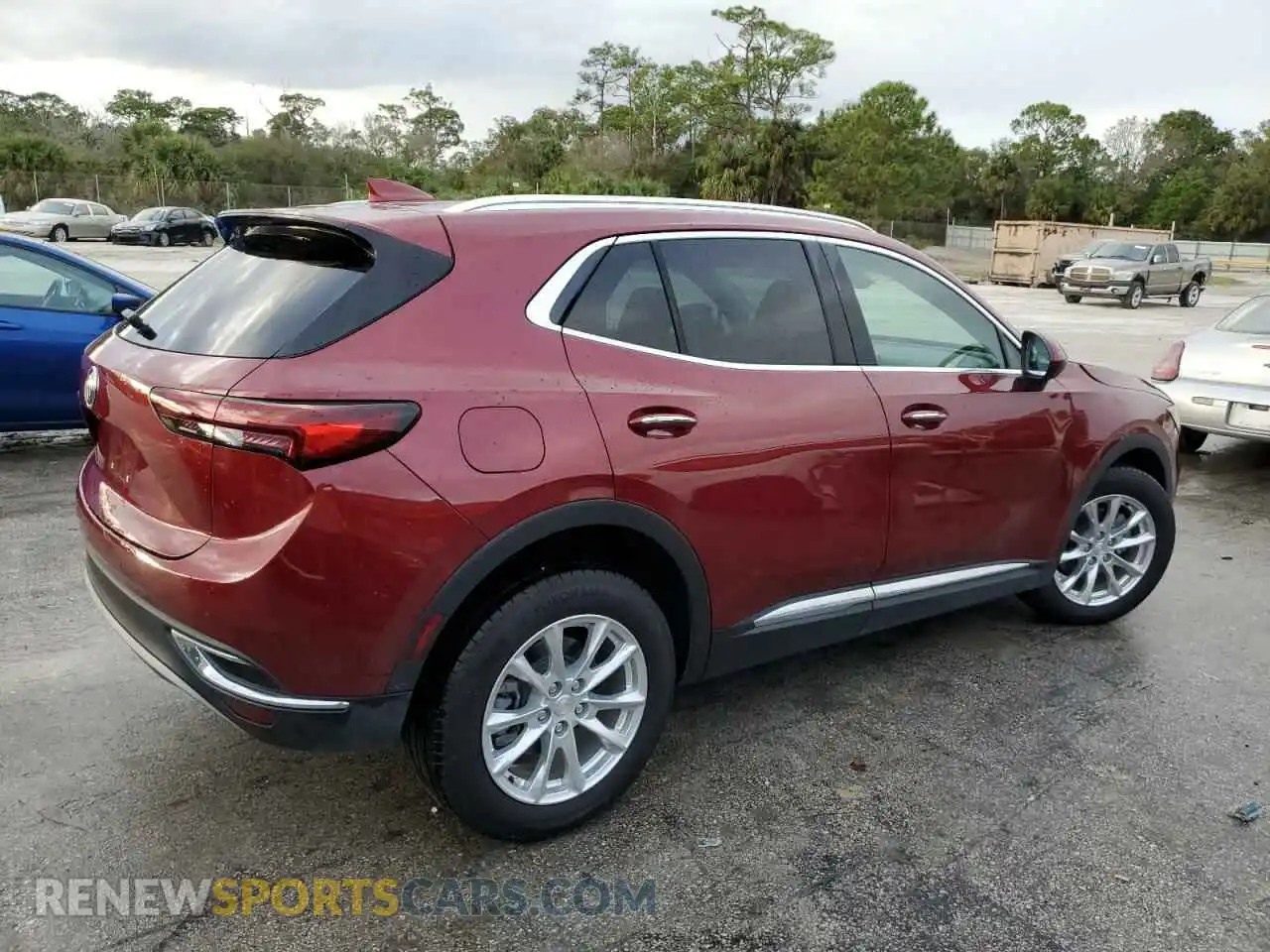 3 Фотография поврежденного автомобиля LRBAZLR41MD176442 BUICK ENVISION 2021