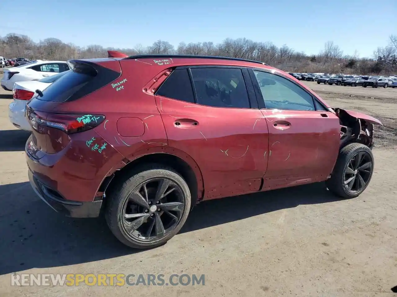 3 fotografías del automóvil dañado LRBFZMR41MD112042 BUICK ENVISION 2021