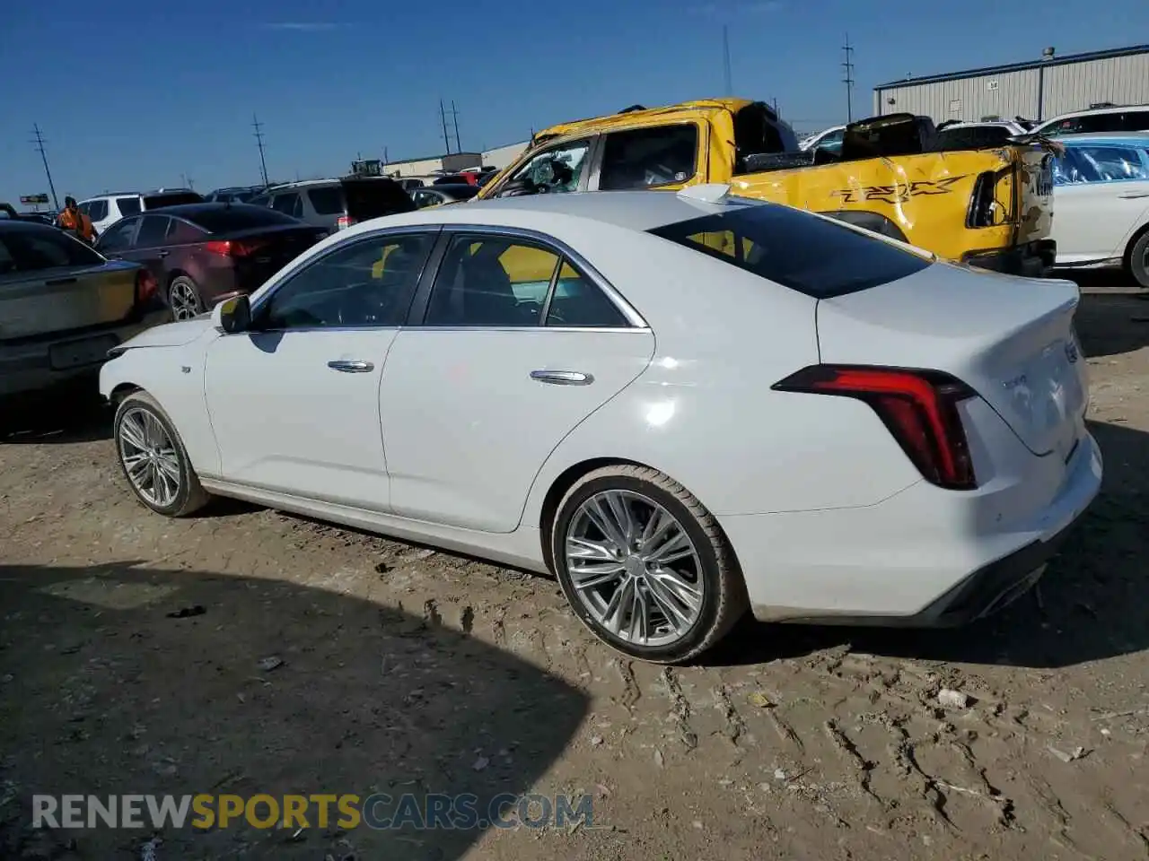 2 Photograph of a damaged car 1G6DB5RK3M0145636 CADILLAC CT4 2021