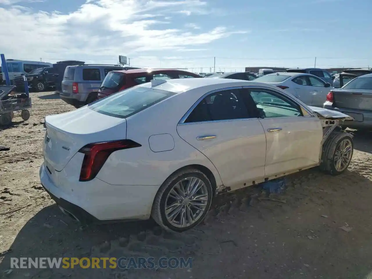 3 Photograph of a damaged car 1G6DB5RK3M0145636 CADILLAC CT4 2021