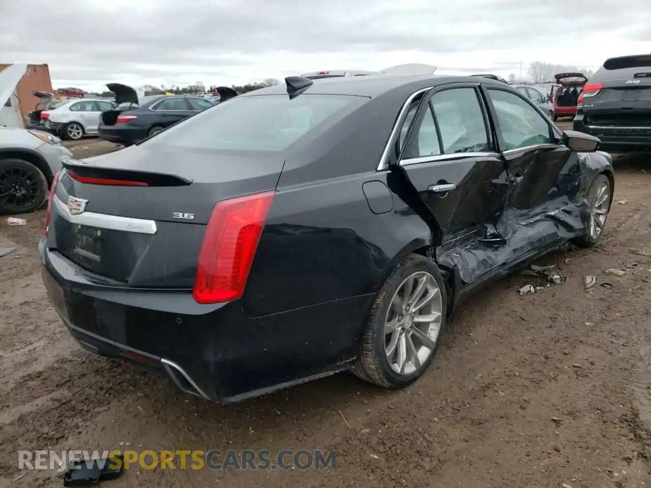 3 fotografías del automóvil dañado 1G6AX5SS8K0148320 CADILLAC CTS 2019