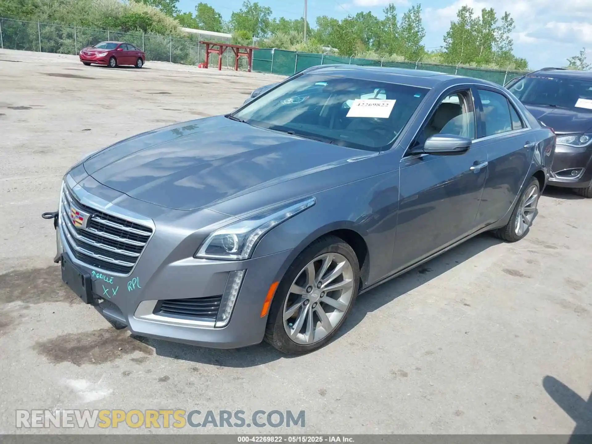 2 Photograph of a damaged car 1G6AX5SX3K0121389 CADILLAC CTS 2019
