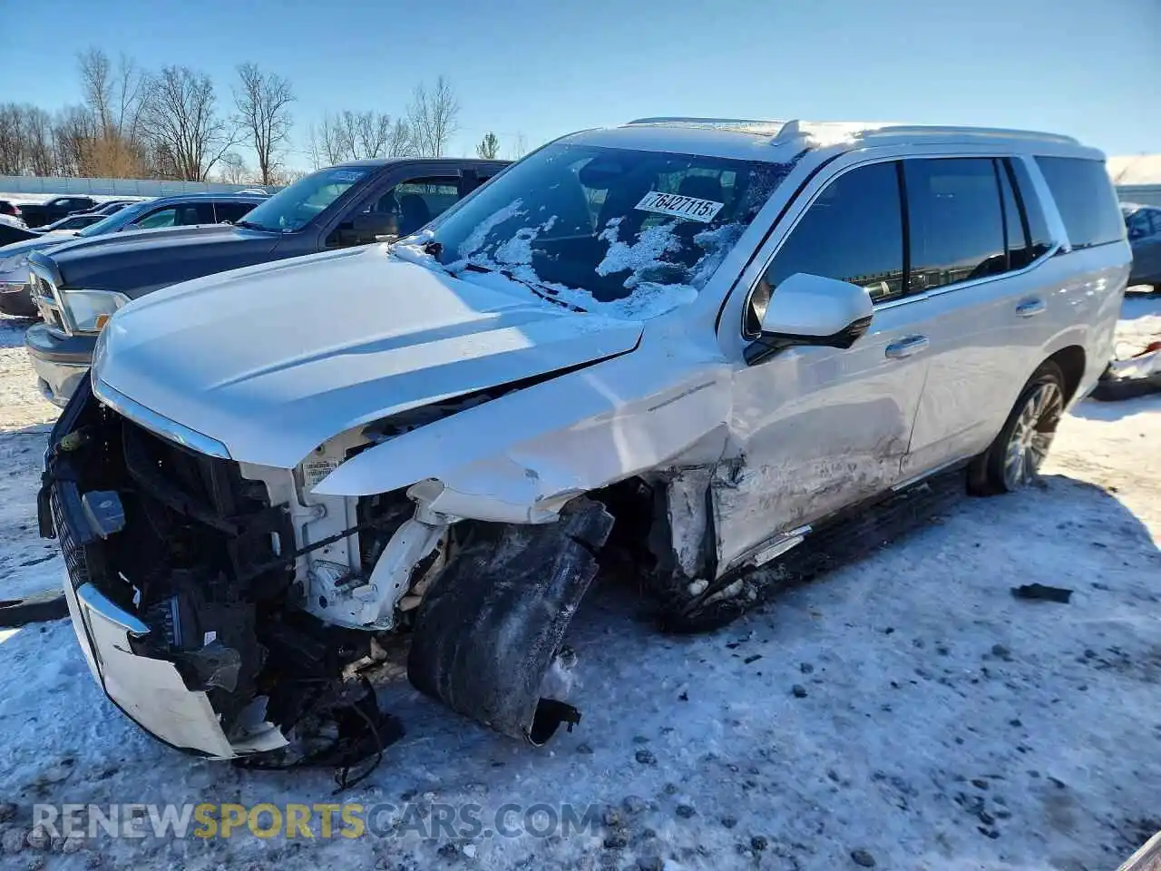 1 Photograph of a damaged car 1GYS4BKLXMR310698 CADILLAC ESCALADE 2021