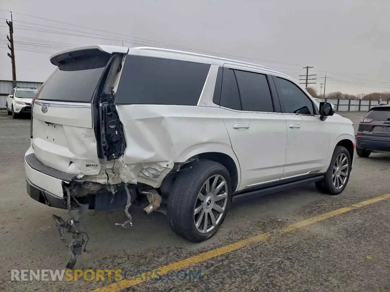3 Photograph of a damaged car 1GYS4DKL1MR343987 CADILLAC ESCALADE 2021