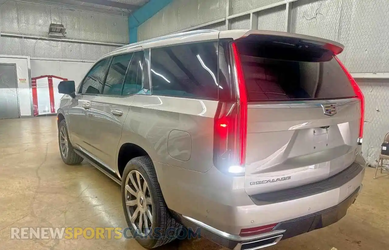 3 Photograph of a damaged car 1GYS4DKL6MR242198 CADILLAC ESCALADE 2021
