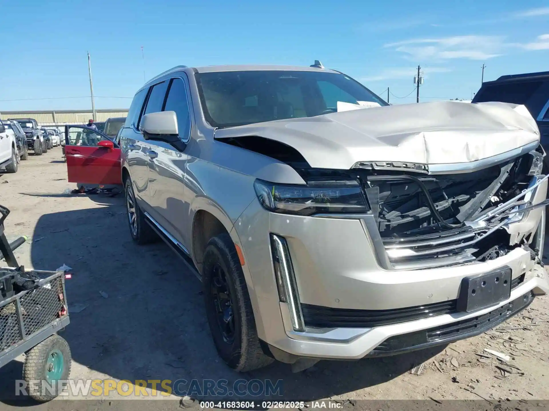1 Photograph of a damaged car 1GYS4DKL7MR370983 CADILLAC ESCALADE 2021