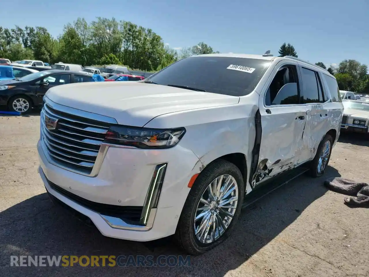 1 Photograph of a damaged car 1GYS4DKL8MR254711 CADILLAC ESCALADE 2021