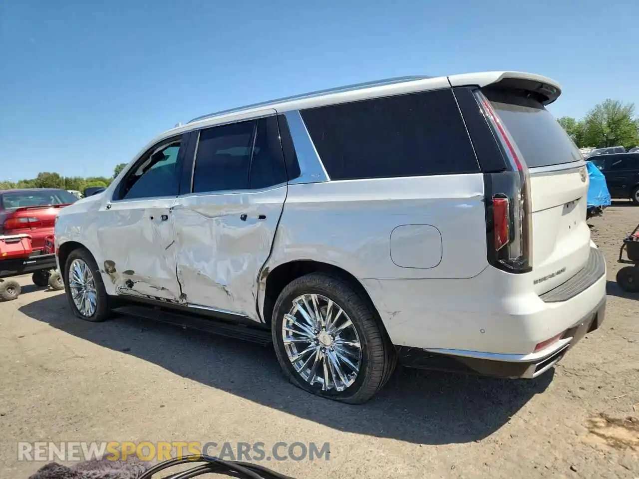 2 Photograph of a damaged car 1GYS4DKL8MR254711 CADILLAC ESCALADE 2021