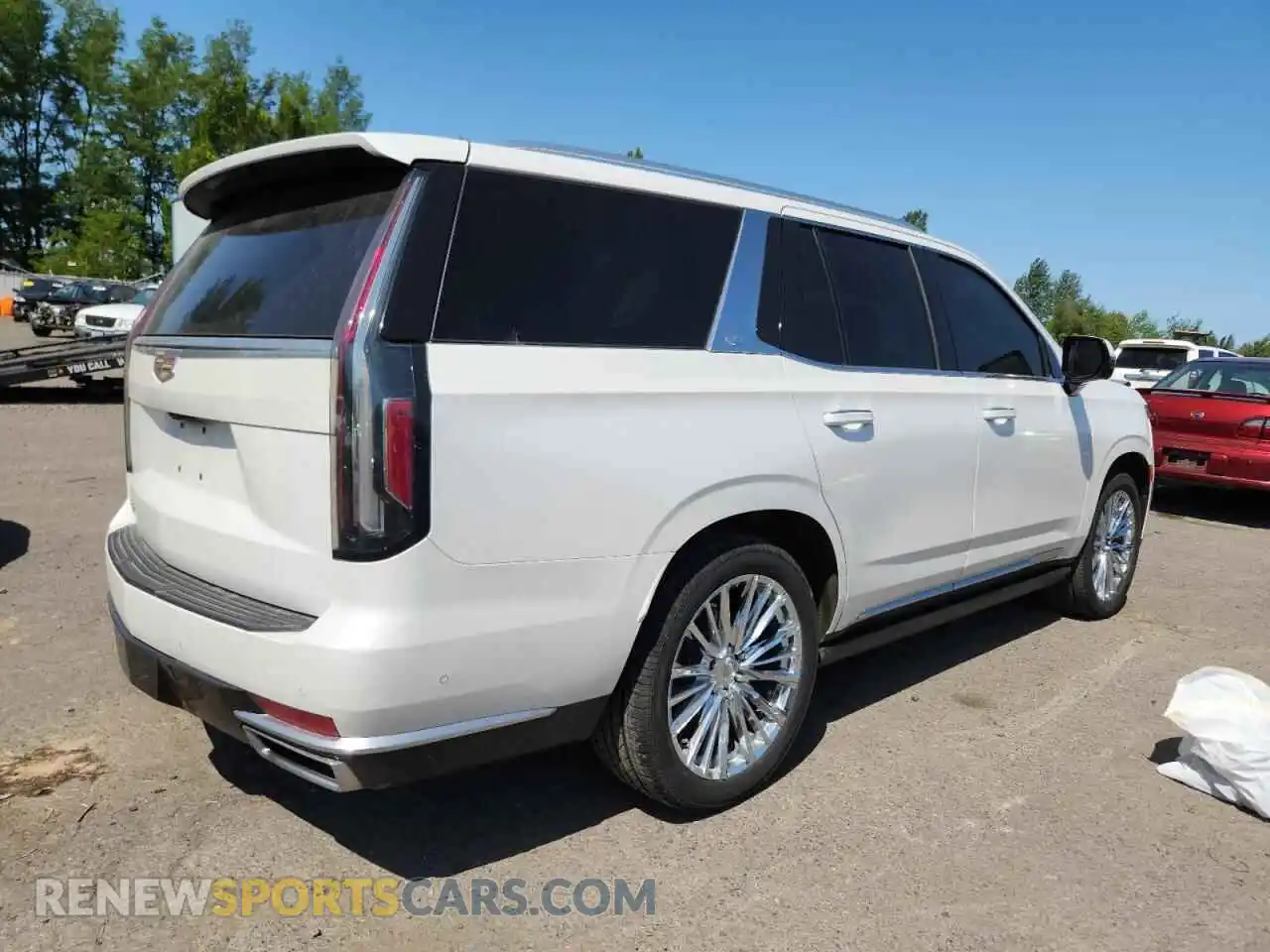 3 Photograph of a damaged car 1GYS4DKL8MR254711 CADILLAC ESCALADE 2021