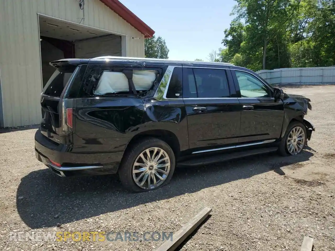 3 Photograph of a damaged car 1GYS4KKL9MR447275 CADILLAC ESCALADE 2021