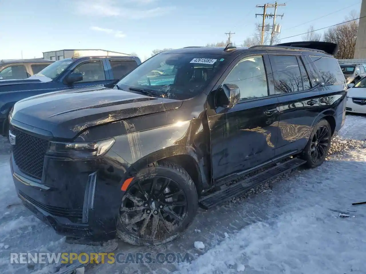 1 Photograph of a damaged car 1GYS4FKLXPR131637 CADILLAC ESCALADE 2023