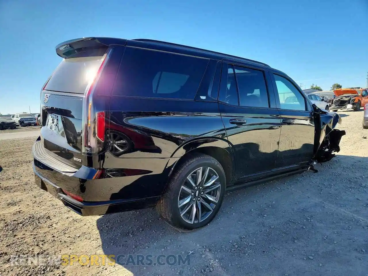 3 Photograph of a damaged car 1GYS4GKLXPR227533 CADILLAC ESCALADE 2023