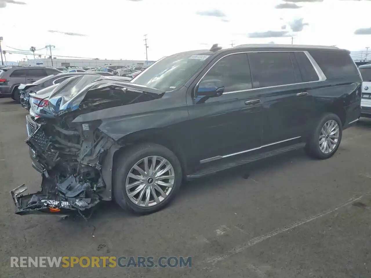 1 fotografías del automóvil dañado 1GYS4JKT5PR442363 CADILLAC ESCALADE 2023