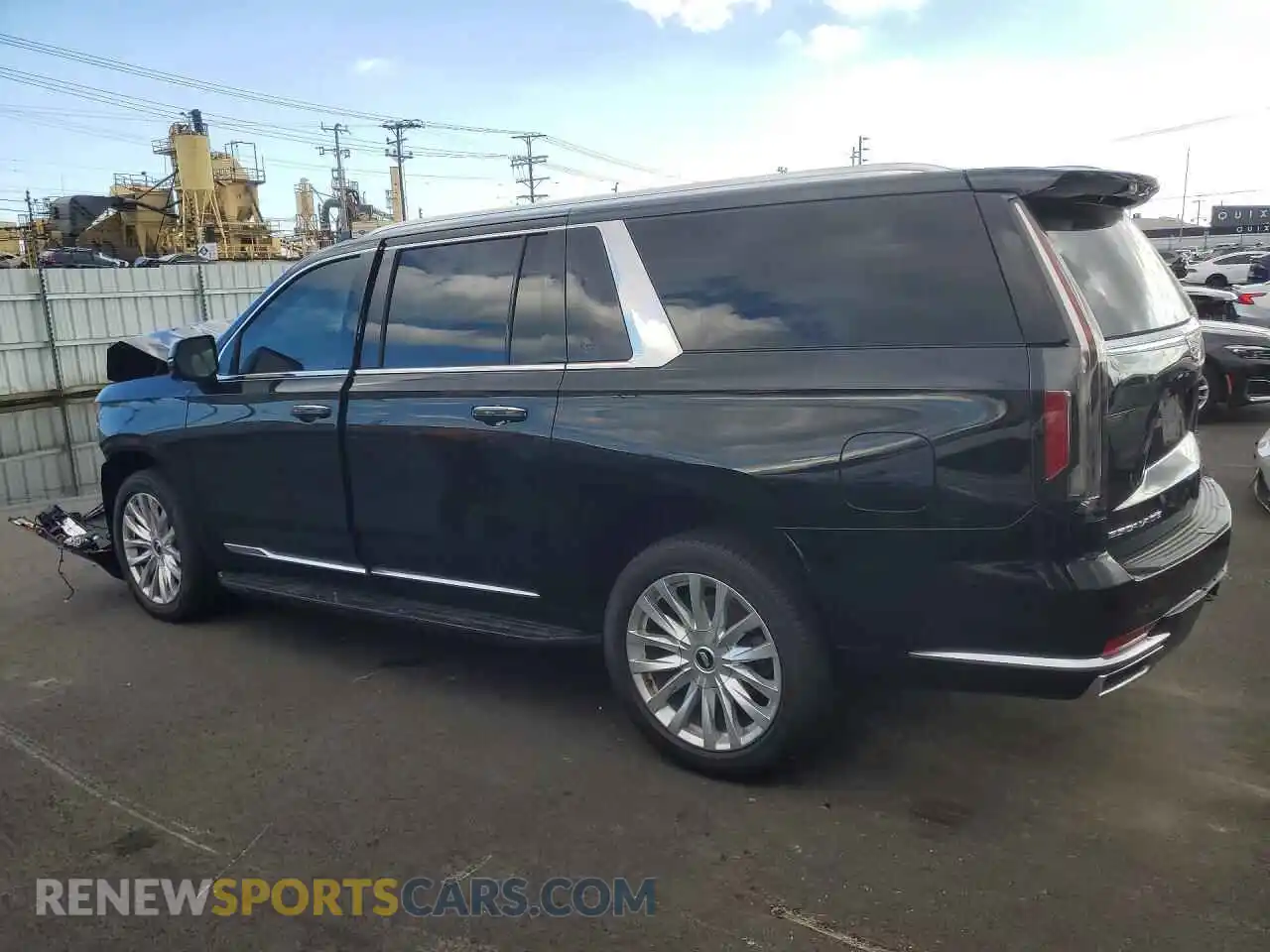 2 fotografías del automóvil dañado 1GYS4JKT5PR442363 CADILLAC ESCALADE 2023
