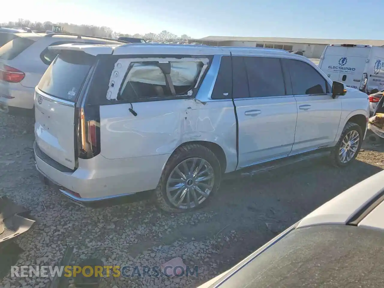 3 Photograph of a damaged car 1GYS4KKL9PR180854 CADILLAC ESCALADE 2023