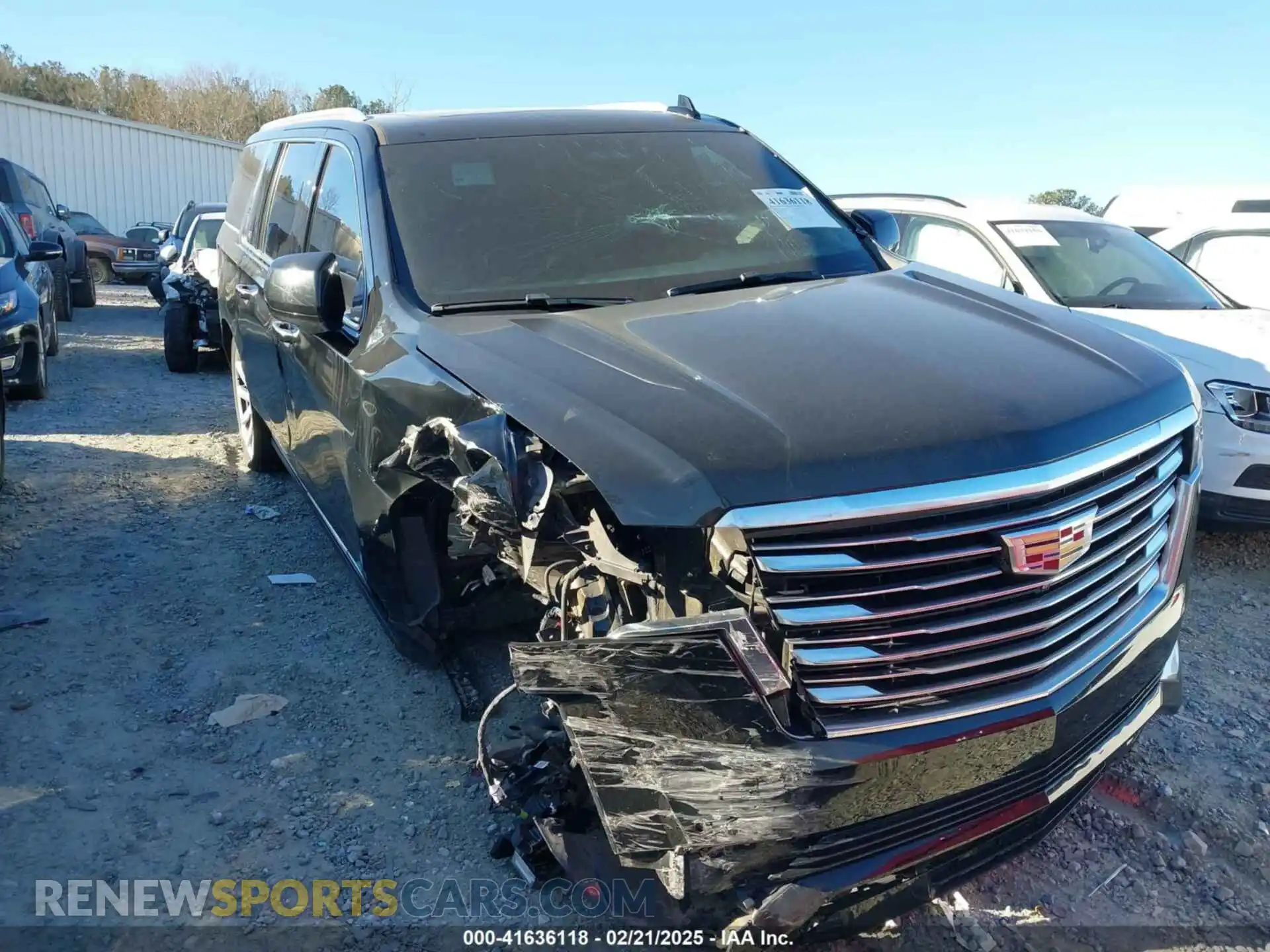 1 Photograph of a damaged car 1GYS3MKL7MR264908 CADILLAC ESCALADE ESV 2021