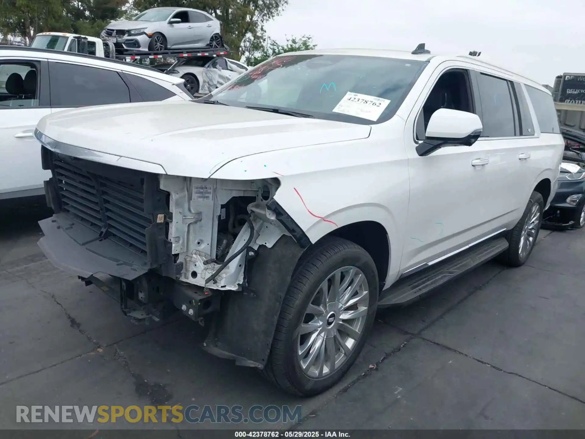 2 Photograph of a damaged car 1GYS4KKL5MR394378 CADILLAC ESCALADE ESV 2021