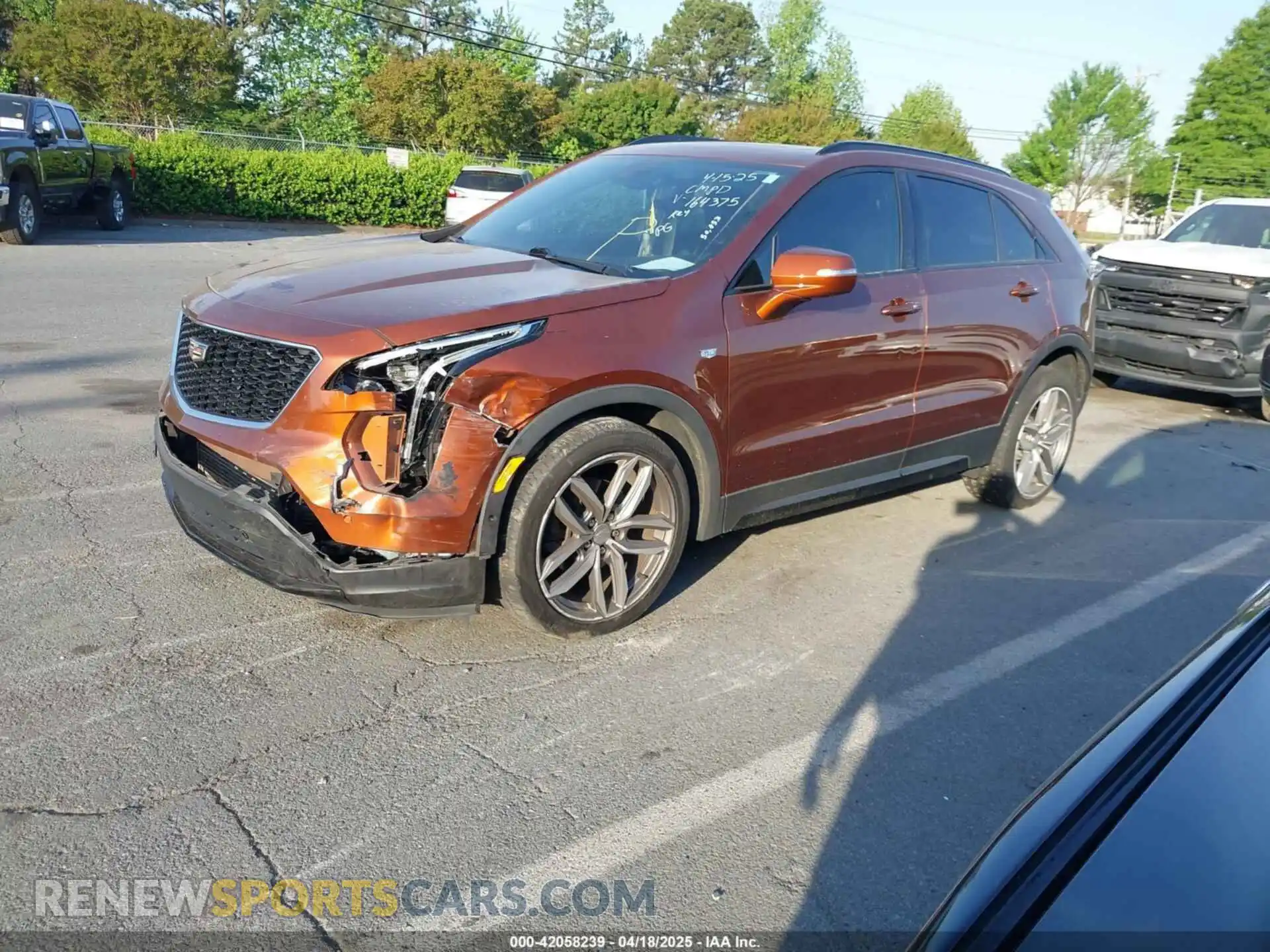 2 Photograph of a damaged car 1GYFZER49KF164375 CADILLAC XT4 2019