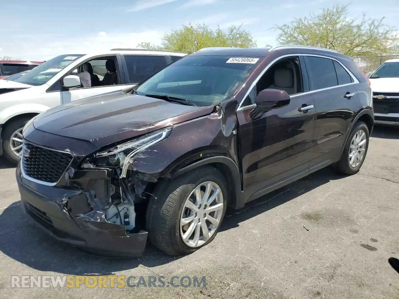 1 Photograph of a damaged car 1GYAZAR40LF059910 CADILLAC XT4 2020