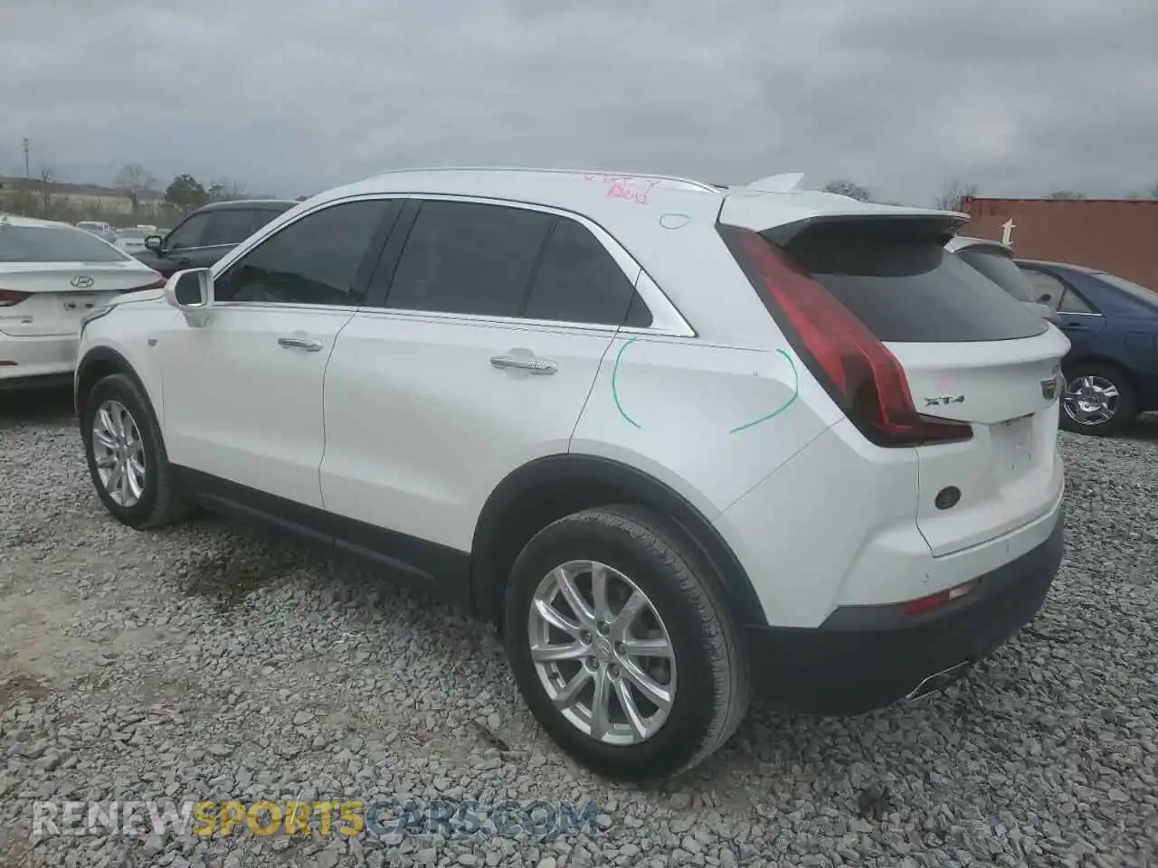 2 Photograph of a damaged car 1GYAZAR46LF070460 CADILLAC XT4 2020
