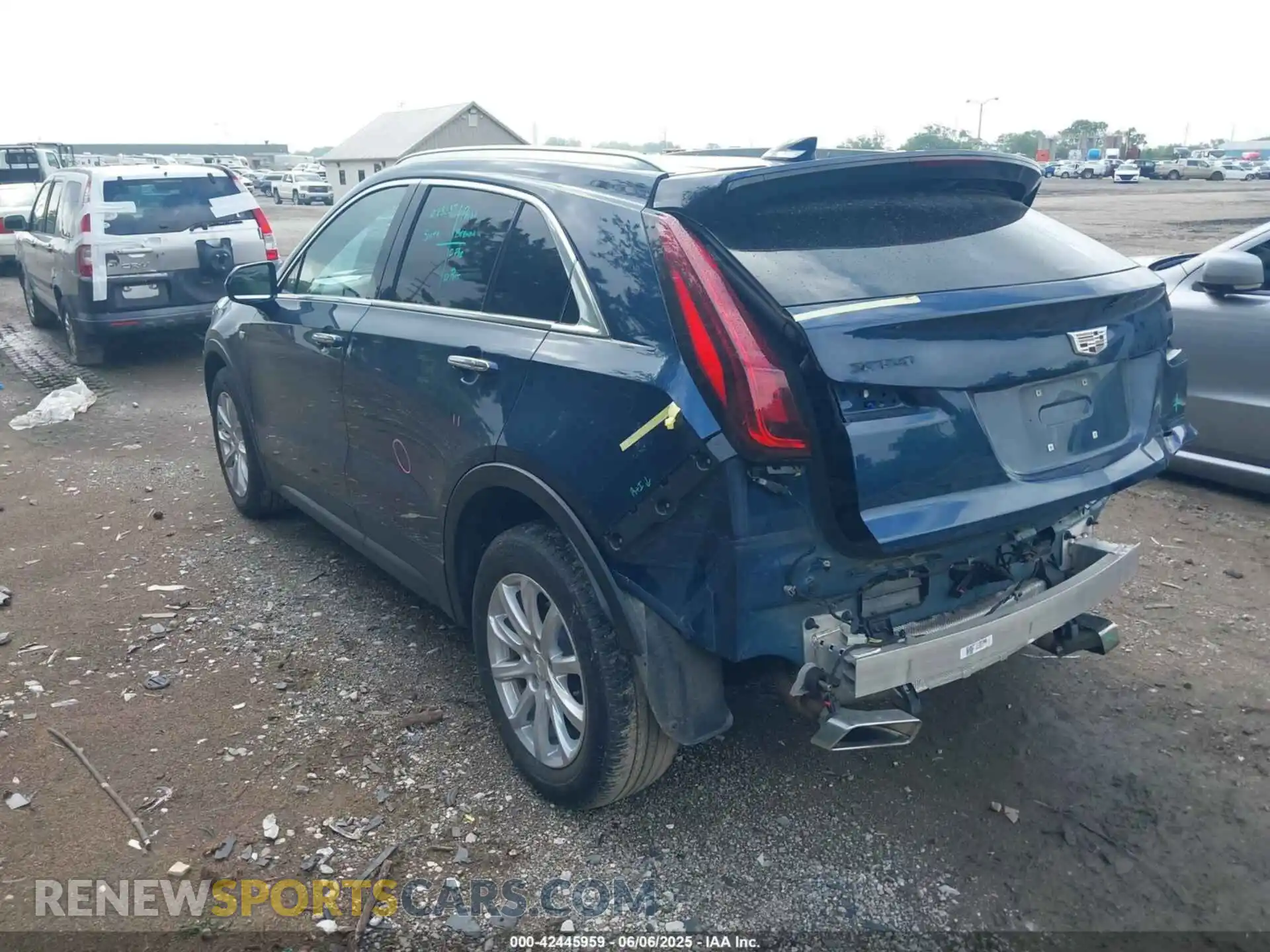 3 fotografías del automóvil dañado 1GYAZAR49MF022498 CADILLAC XT4 2021