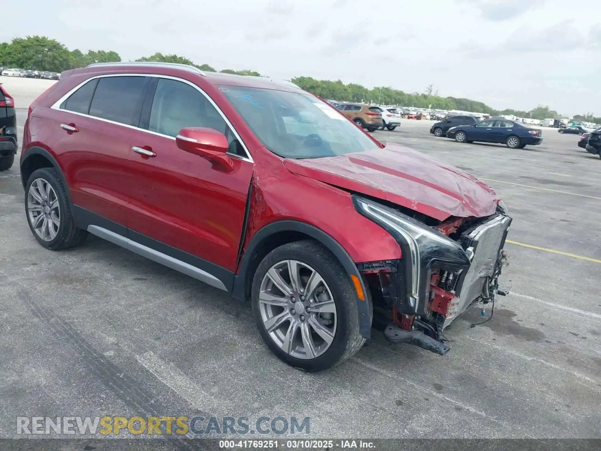 1 Photograph of a damaged car 1GYFZCR41MF043072 CADILLAC XT4 2021