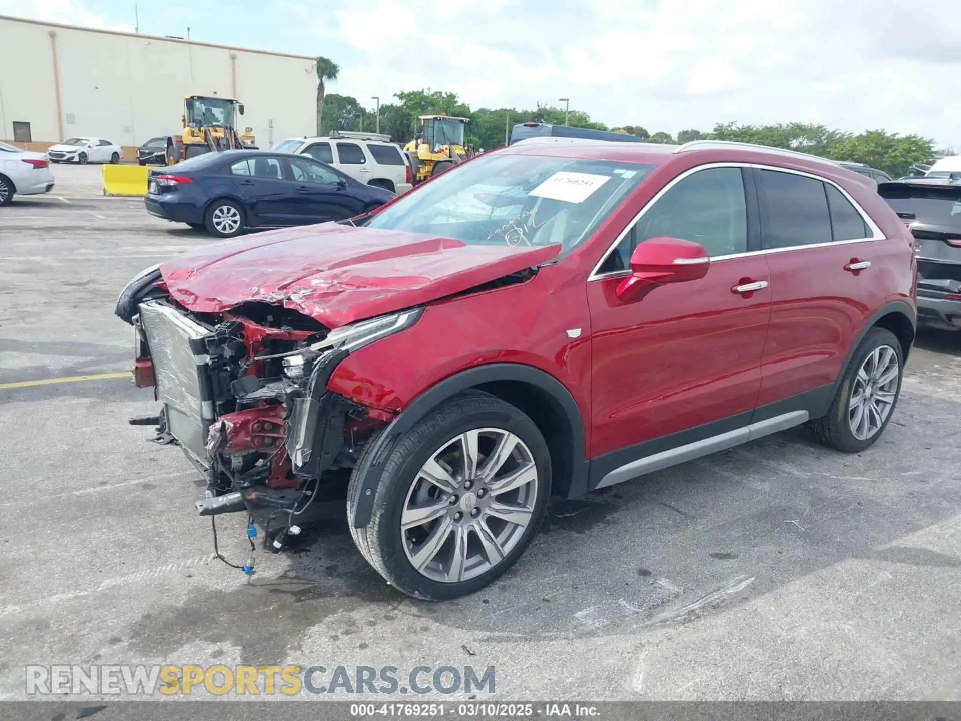 2 Photograph of a damaged car 1GYFZCR41MF043072 CADILLAC XT4 2021