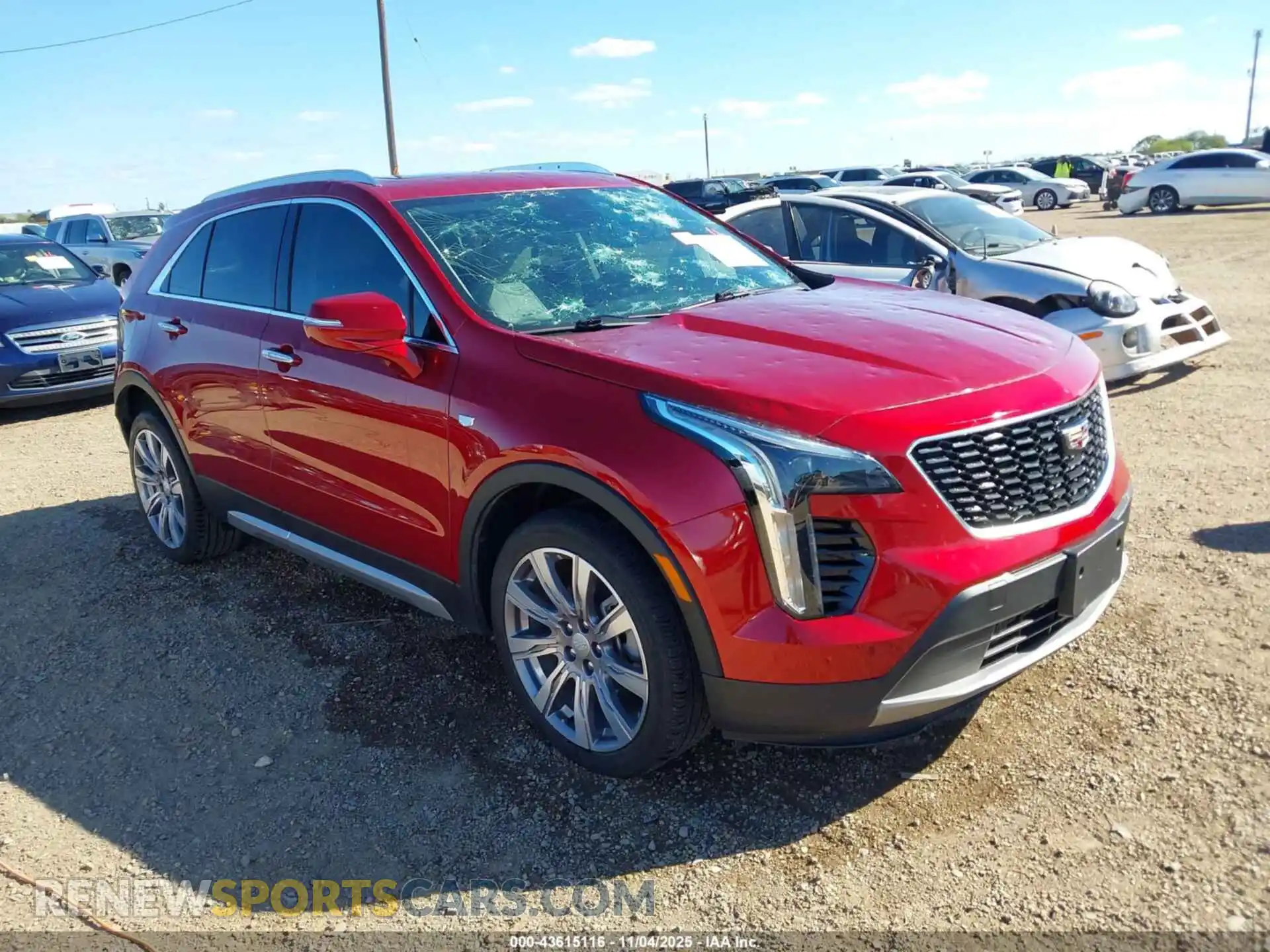 1 Photograph of a damaged car 1GYFZCR45MF083316 CADILLAC XT4 2021