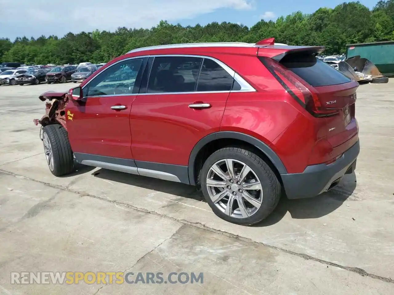 2 Photograph of a damaged car 1GYFZDR40MF001255 CADILLAC XT4 2021