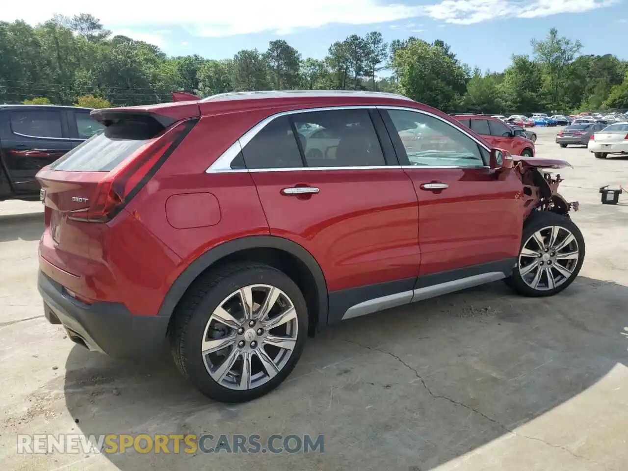 3 Photograph of a damaged car 1GYFZDR40MF001255 CADILLAC XT4 2021