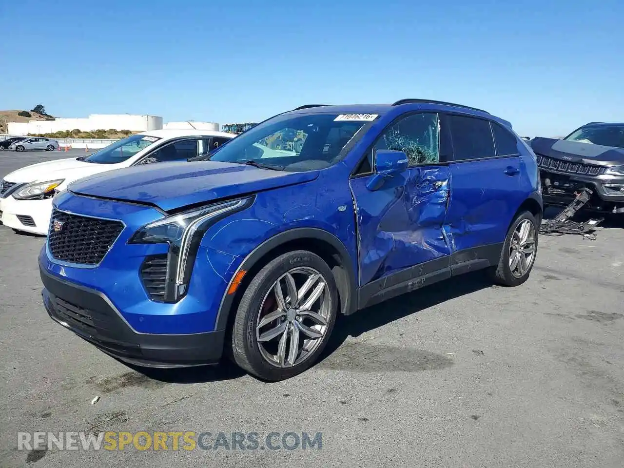 1 Photograph of a damaged car 1GYFZER43MF074948 CADILLAC XT4 2021