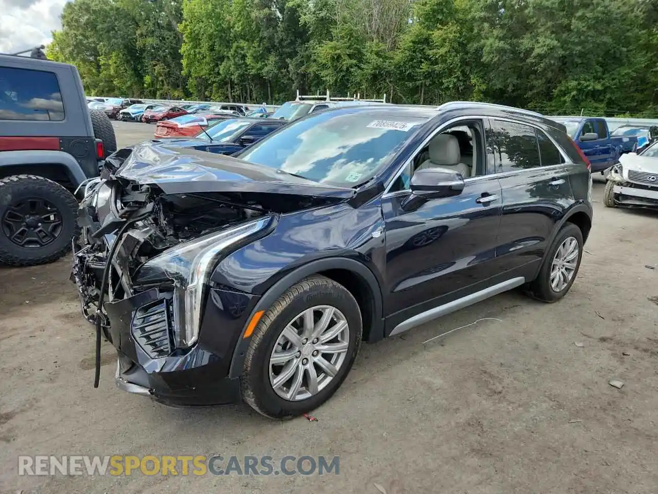 1 Photograph of a damaged car 1GYFZCR40NF169909 CADILLAC XT4 2022
