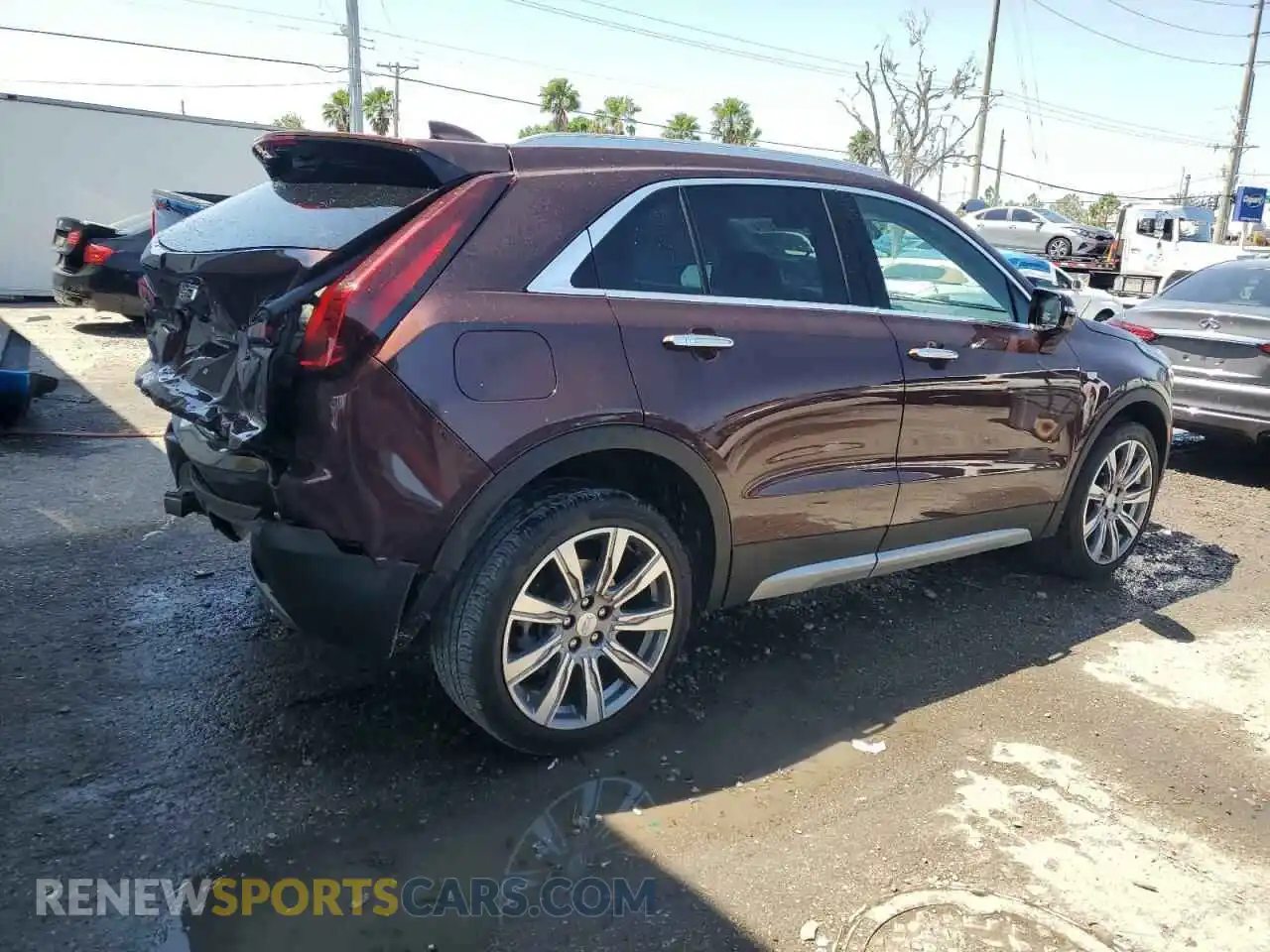 3 fotografías del automóvil dañado 1GYFZCR48NF123518 CADILLAC XT4 2022