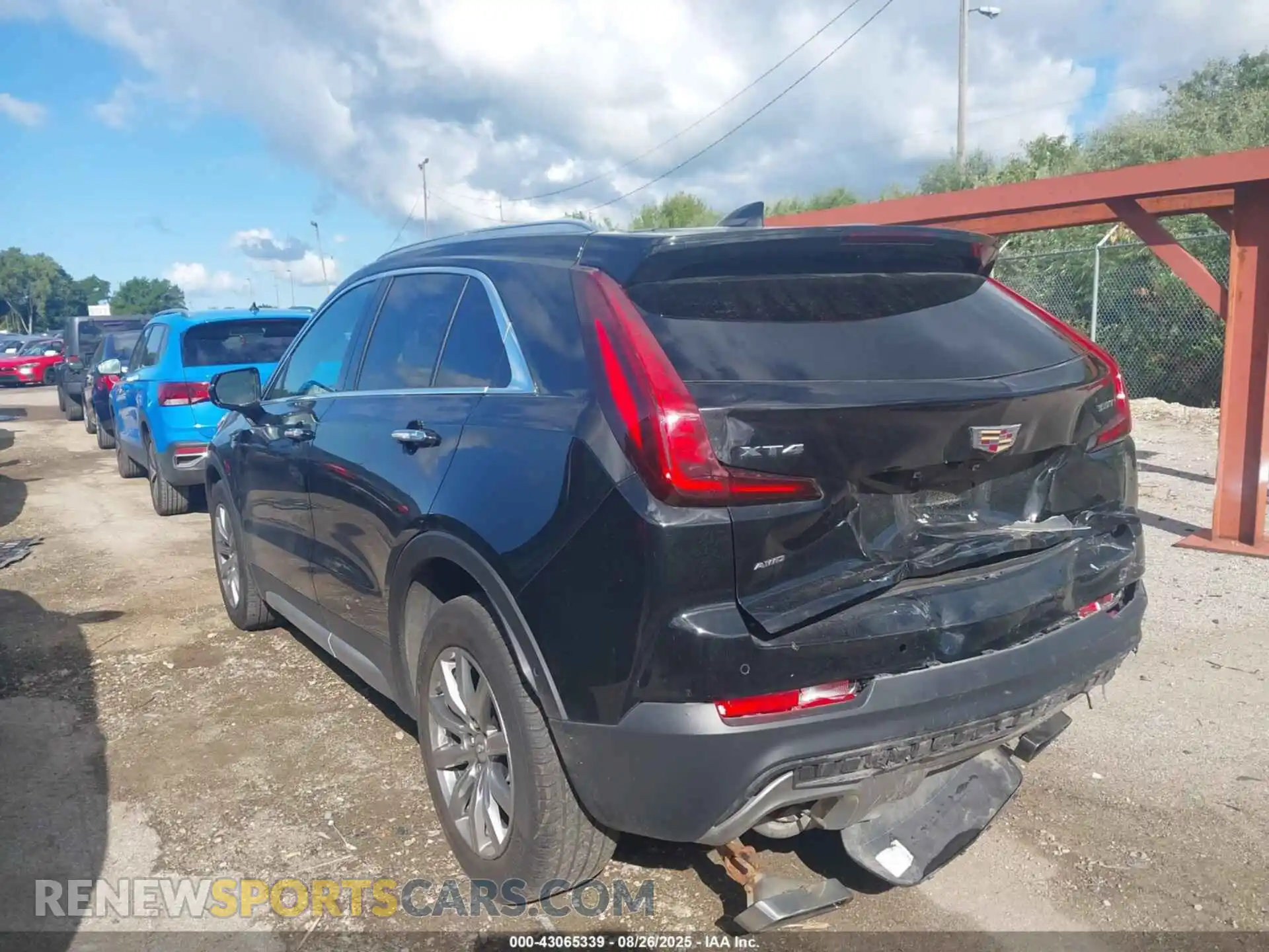 3 Photograph of a damaged car 1GYFZDR48NF140678 CADILLAC XT4 2022