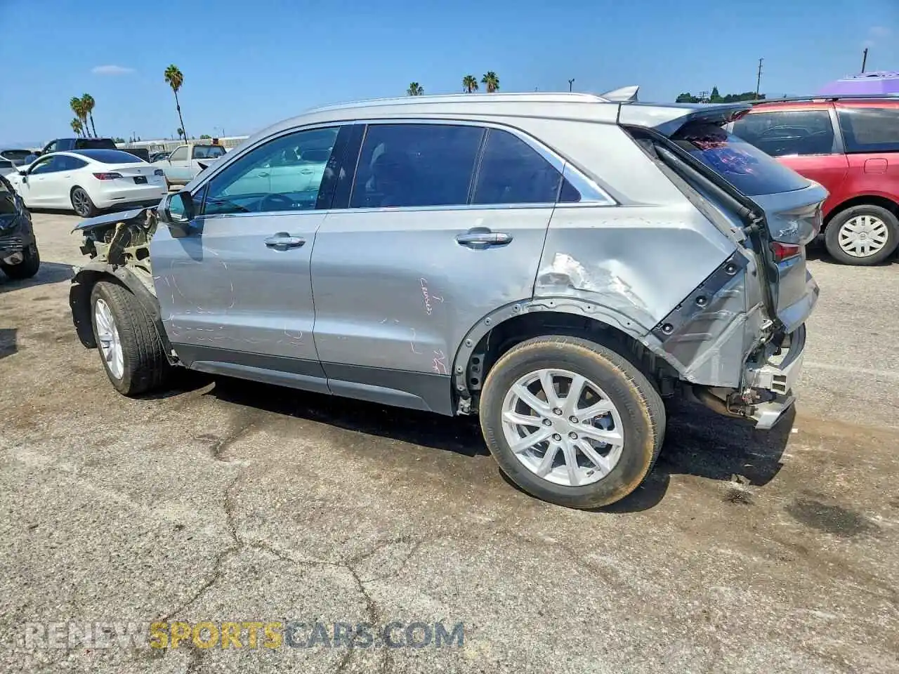 2 Photograph of a damaged car 1GYAZAR48PF108809 CADILLAC XT4 2023