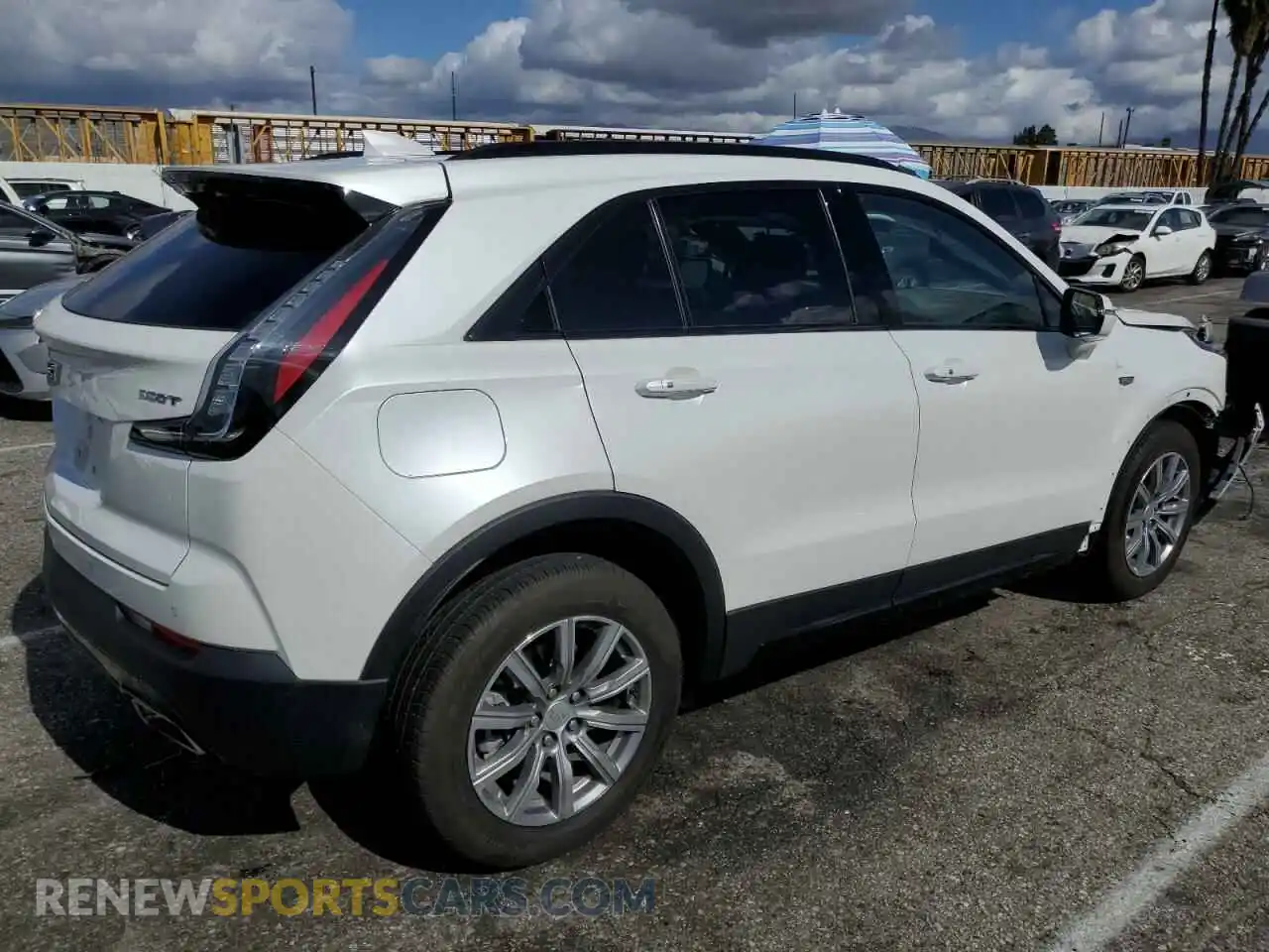 3 Photograph of a damaged car 1GYFZER48PF219325 CADILLAC XT4 2023