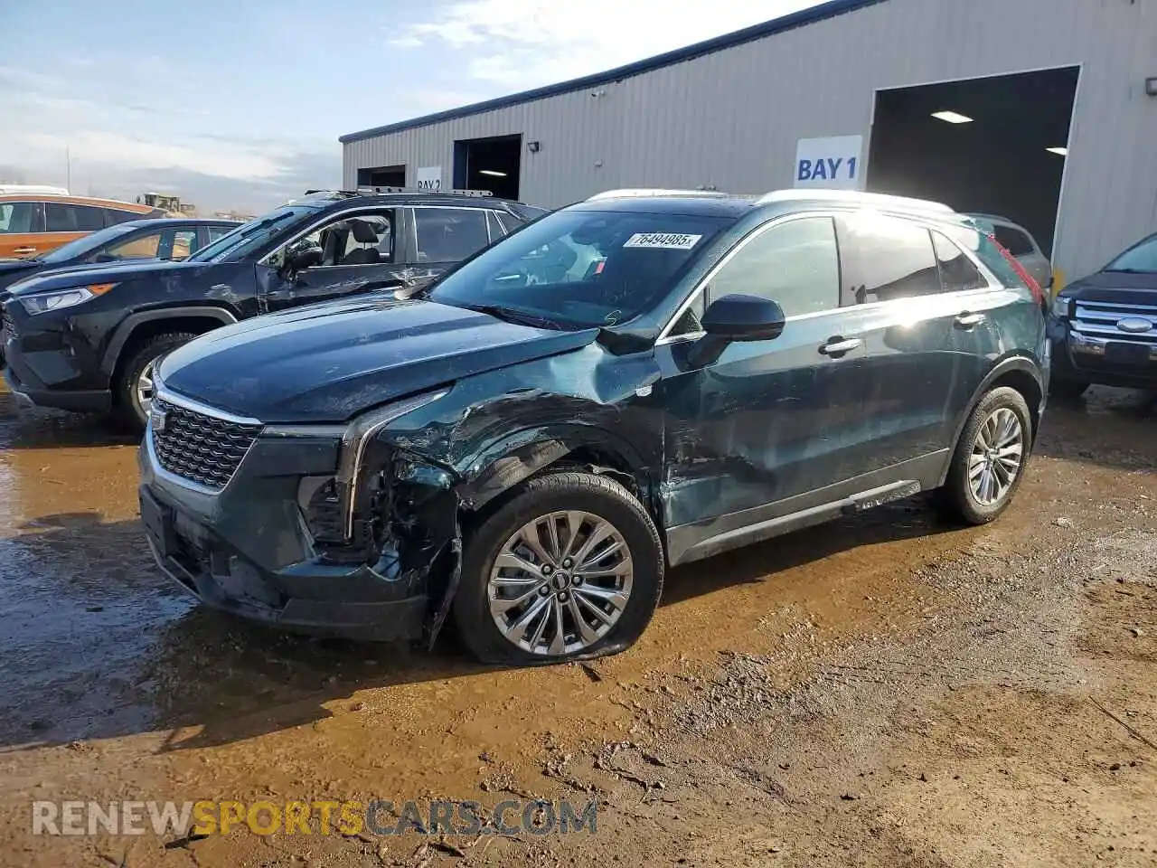 1 Photograph of a damaged car 1GYFZDR41RF122240 CADILLAC XT4 2024