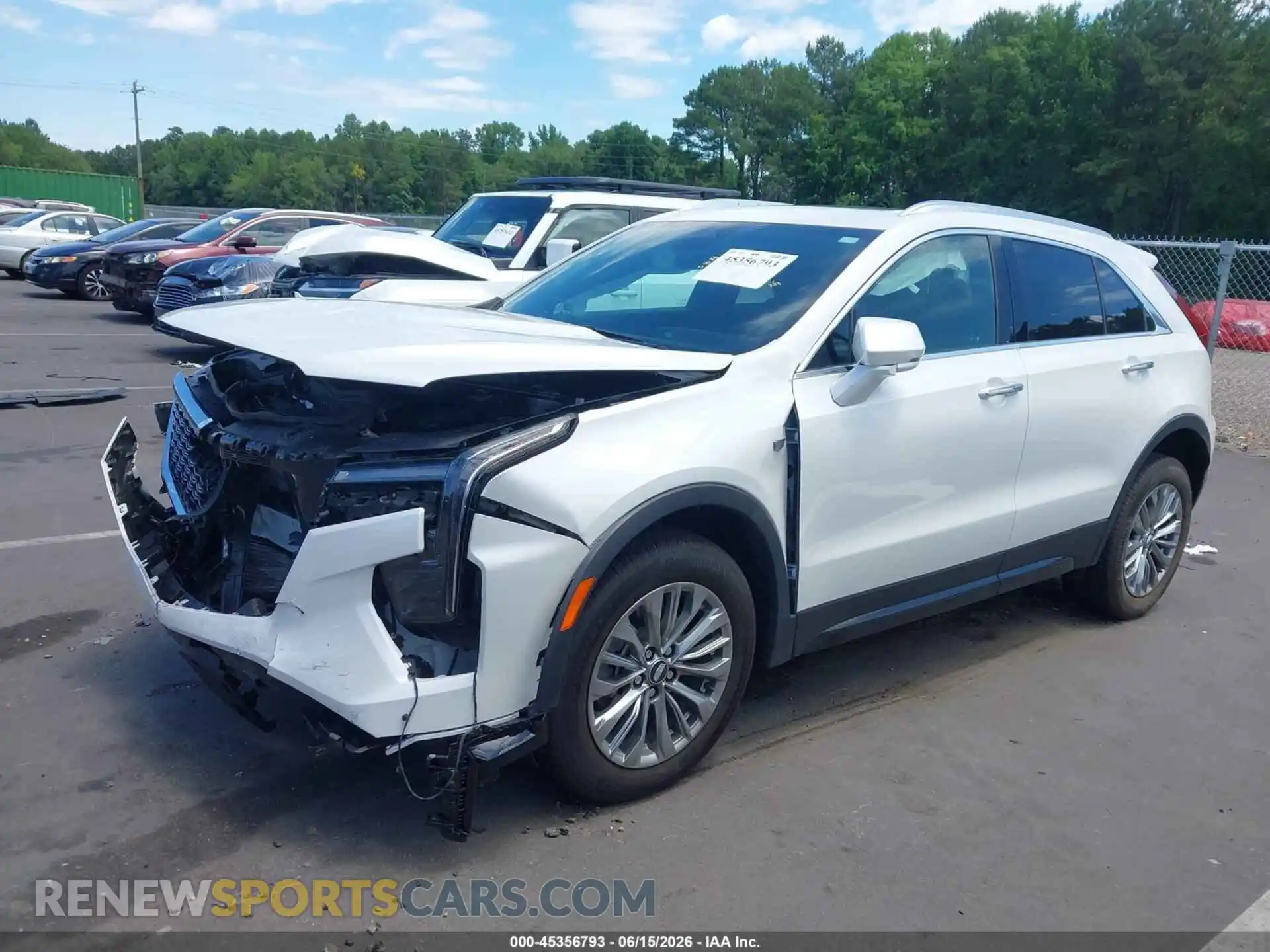 2 Photograph of a damaged car 1GYFZDR42RF151360 CADILLAC XT4 2024