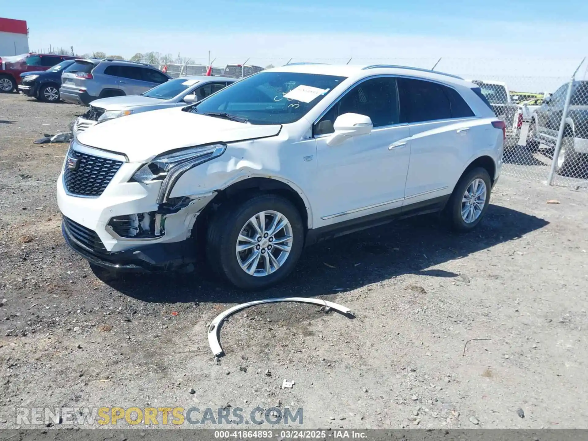 2 Photograph of a damaged car 1GYKNAR48LZ236380 CADILLAC XT5 2020
