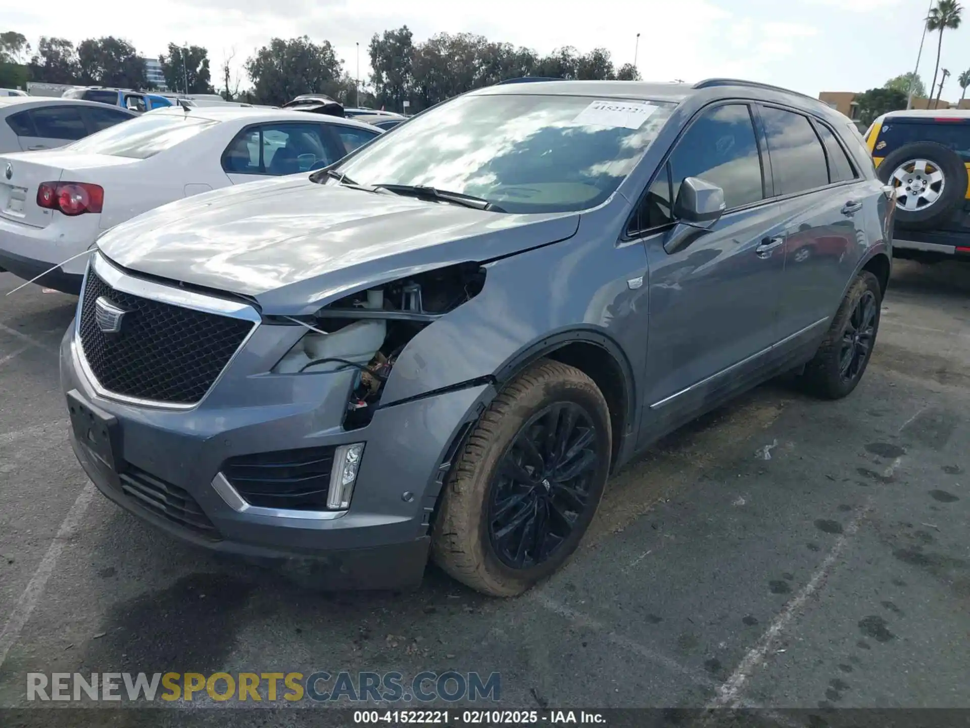 2 Photograph of a damaged car 1GYKNHRS5MZ205712 CADILLAC XT5 2021