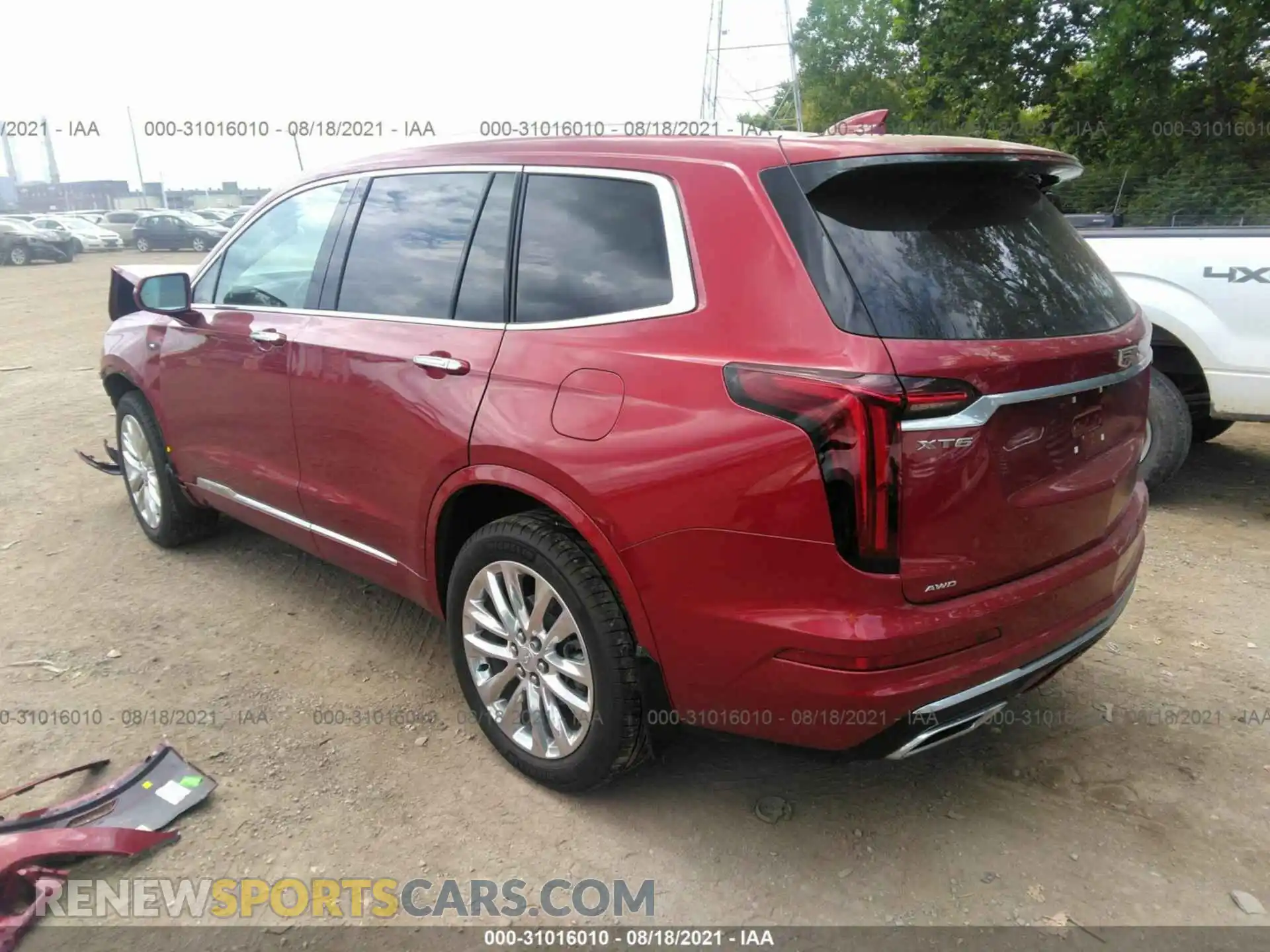 3 Фотография поврежденного автомобиля 1GYKPDRSXLZ153916 CADILLAC XT6 2020