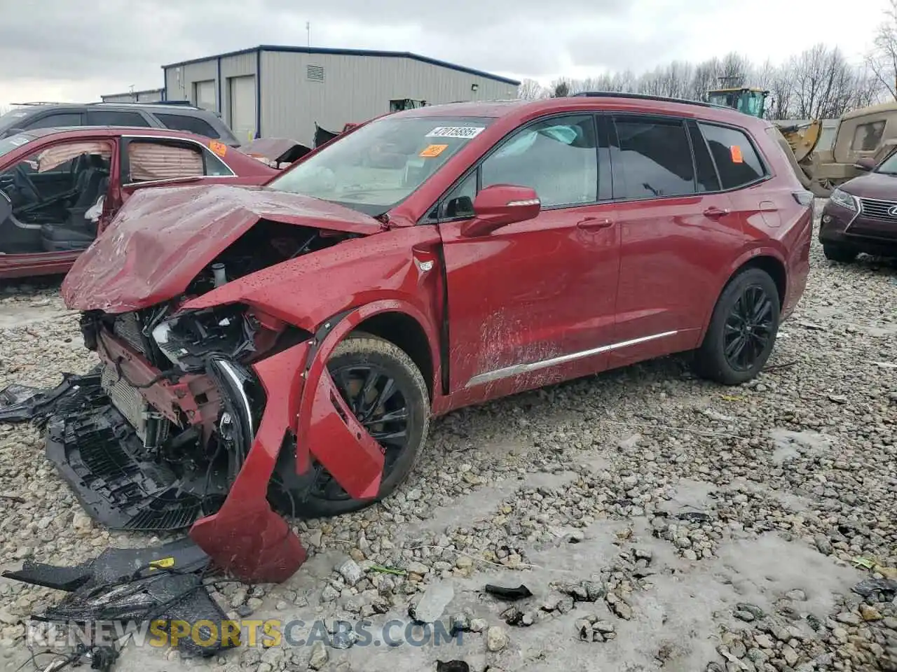 1 Photograph of a damaged car 1GYKPHRS4RZ701991 CADILLAC XT6 2024
